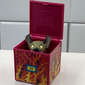 Vintage 1994 Burger King Disney Lion King Ed Hyena Pop Up Toy Kids Club Box